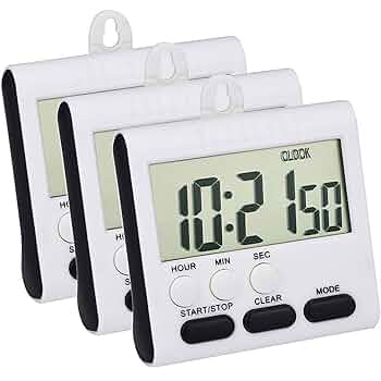 Amazon.com: Mudder 3 Pack 24 Hours Magnetic Kitchen Timers